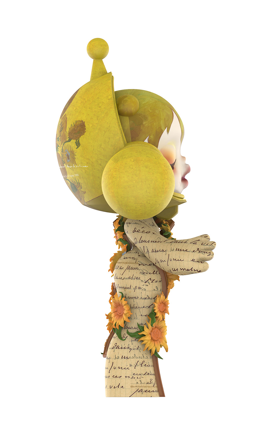 MEGA α SKULLPANDA 400% Van Gogh Museum Sunflowers Collectible Figure by Pop Mart