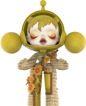 MEGA α SKULLPANDA 400% Van Gogh Museum Sunflowers Collectible Figure by Pop Mart