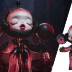 MEGA α SKULLPANDA 400% Red Crystal Collectible Figure by Pop Mart