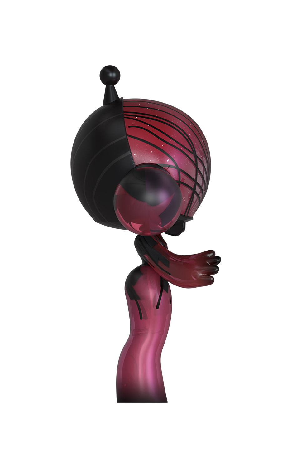 MEGA α SKULLPANDA 400% Red Crystal Collectible Figure by Pop Mart