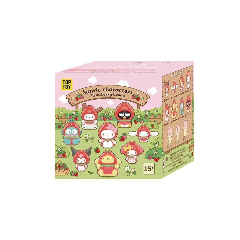 Sanrio Characters Strawberry Candy Series Mini Vinyl Keychain Pendant Blind Box