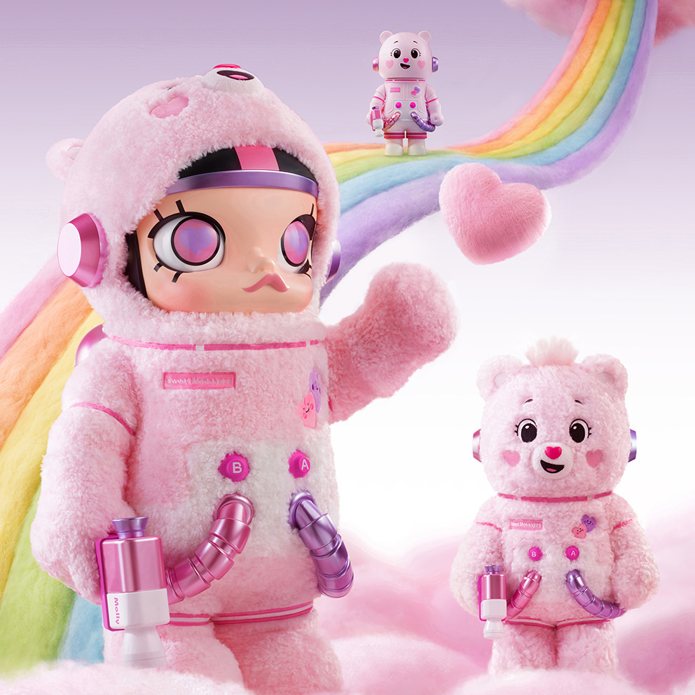 MEGA SPACE MOLLY 1000% Sweet Messages Bear Collectible Figure by POP MART