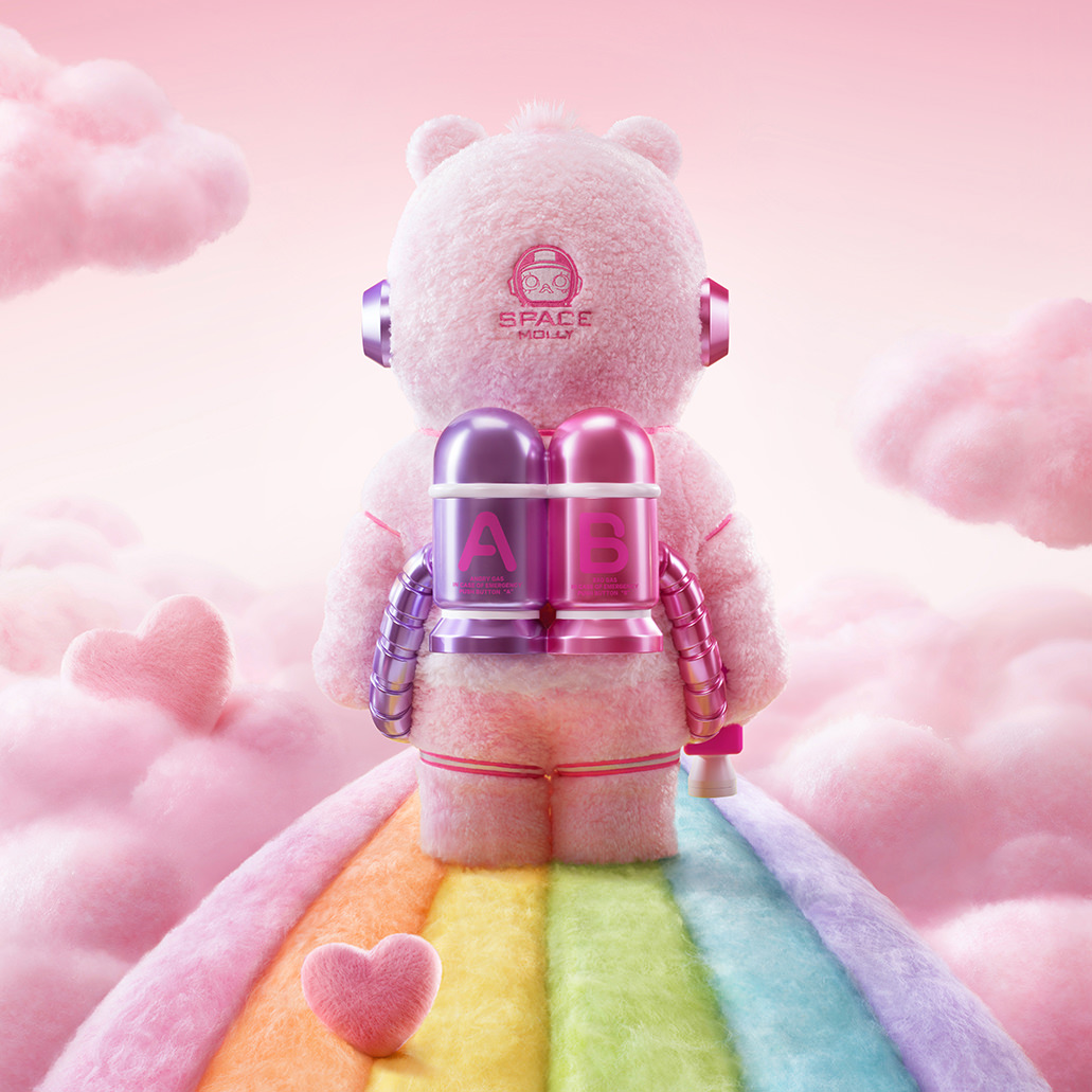 MEGA SPACE MOLLY 1000% Sweet Messages Bear Collectible Figure by POP MART