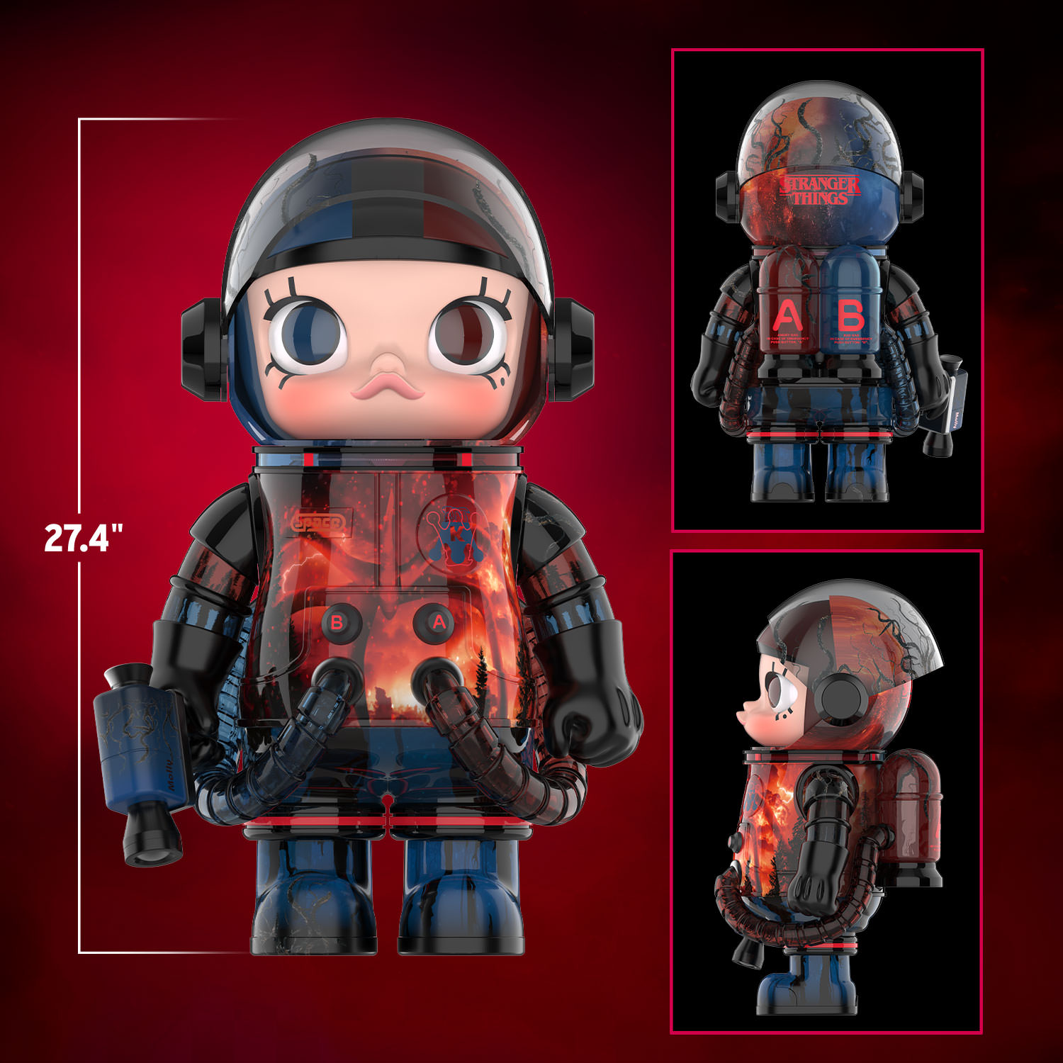 MEGA SPACE MOLLY 1000% Stranger Things Collectible Figure by POP MART