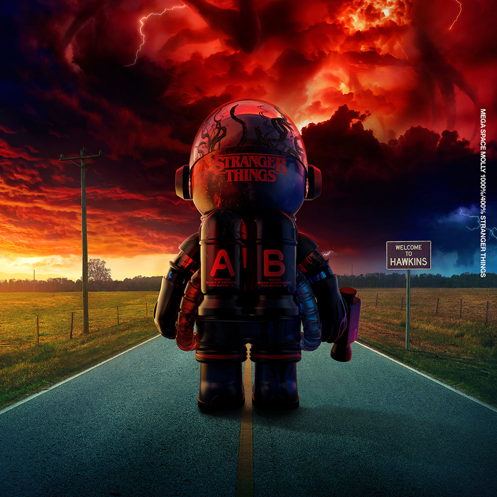 MEGA SPACE MOLLY 1000% Stranger Things Collectible Figure by POP MART