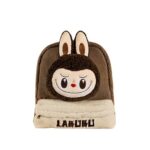 THE MONSTERS — Classic Bag LABUBU Berber Fleece Backpack (Brown) | POP MART