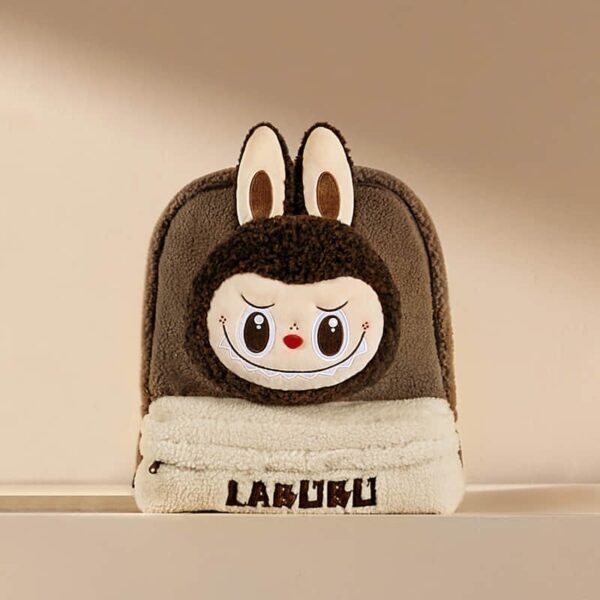 THE MONSTERS — Classic Bag LABUBU Berber Fleece Backpack (Brown) | POP MART THE MONSTERS — Classic Bag LABUBU Berber Fleece Backpack (Brown) | POP MART