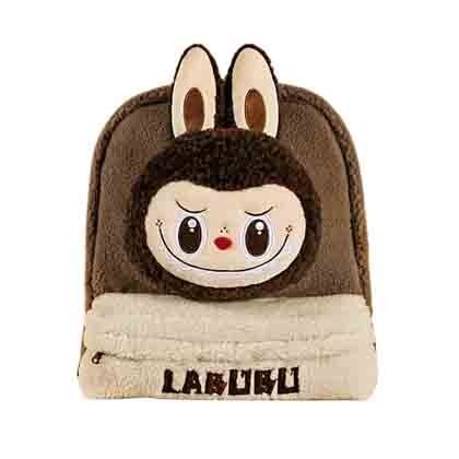 THE MONSTERS — Classic Bag LABUBU Berber Fleece Backpack (Brown) | POP MART THE MONSTERS — Classic Bag LABUBU Berber Fleece Backpack (Brown) | POP MART