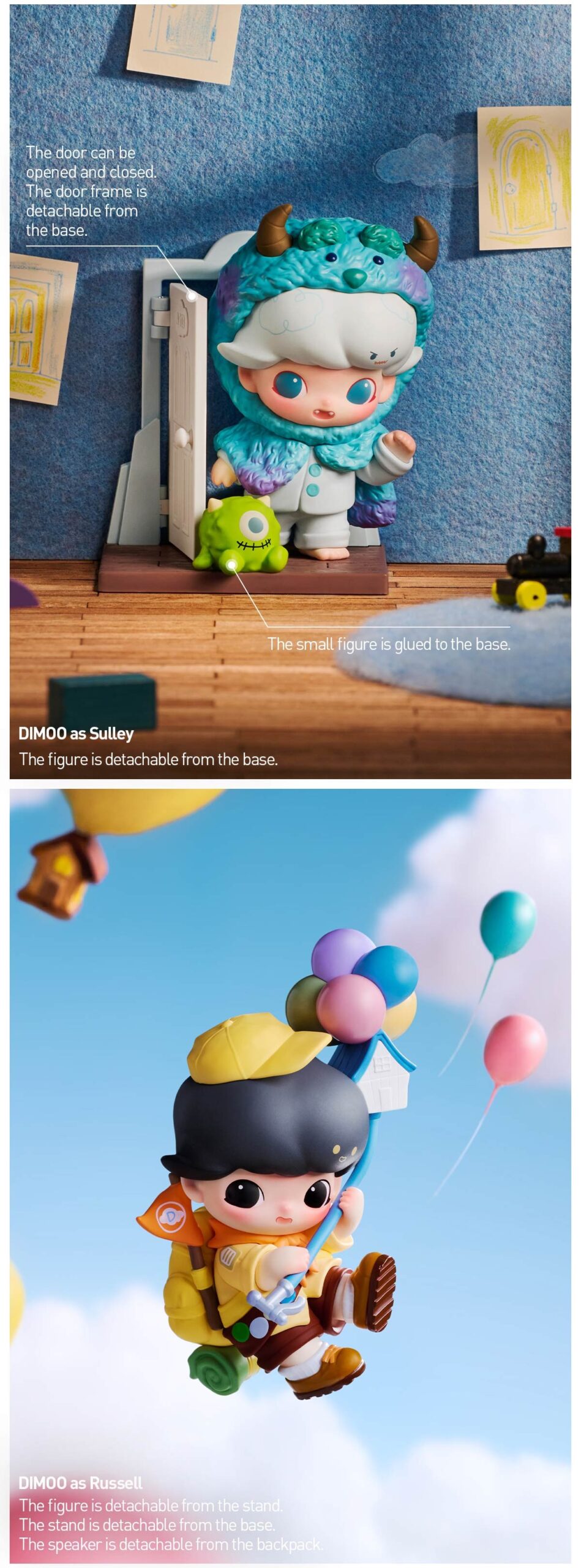 DIMOO × PIXAR — DIMOO WORLD Figures Blind Box | POP MART — official detail