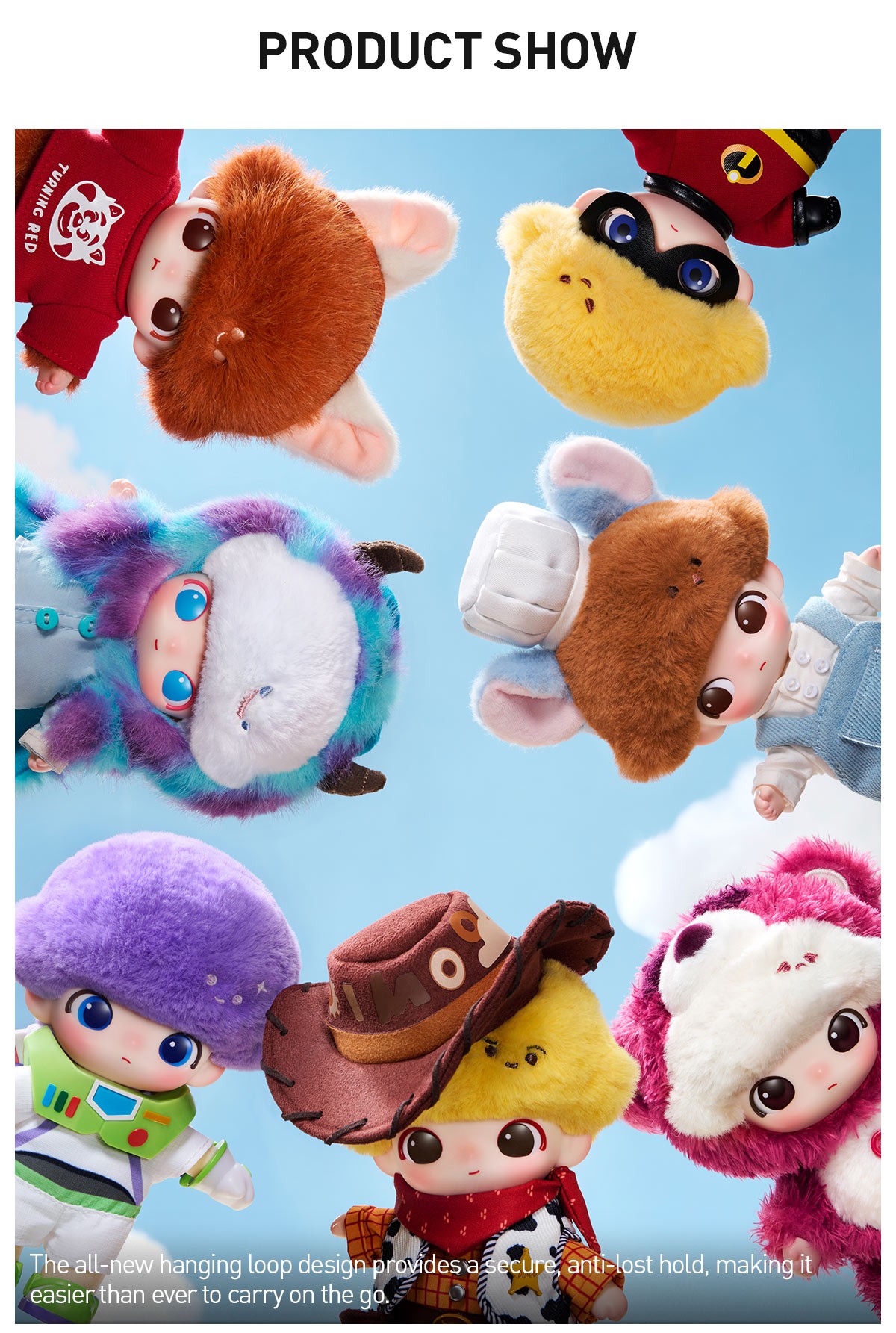 DIMOO × PIXAR — DIMOO WORLD Vinyl Plush Pendant Blind Box | POP MART — official detail