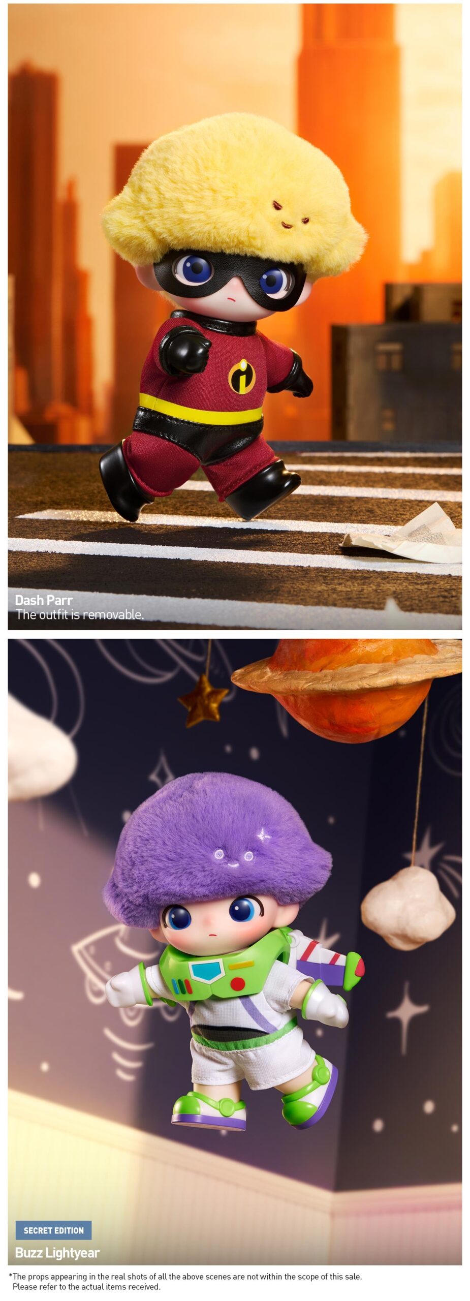 DIMOO × PIXAR — DIMOO WORLD Vinyl Plush Pendant Blind Box | POP MART — official detail