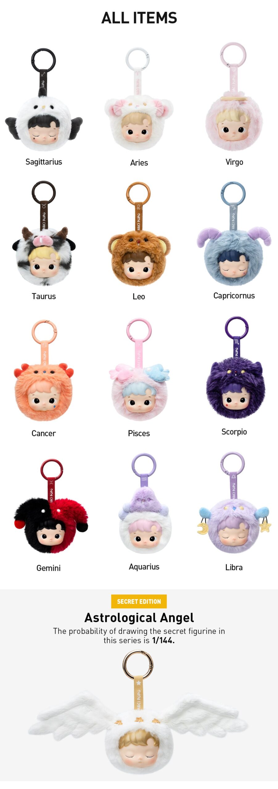 HACIPUPU — The Constellation Vinyl Plush Blind Box | POP MART — official detail