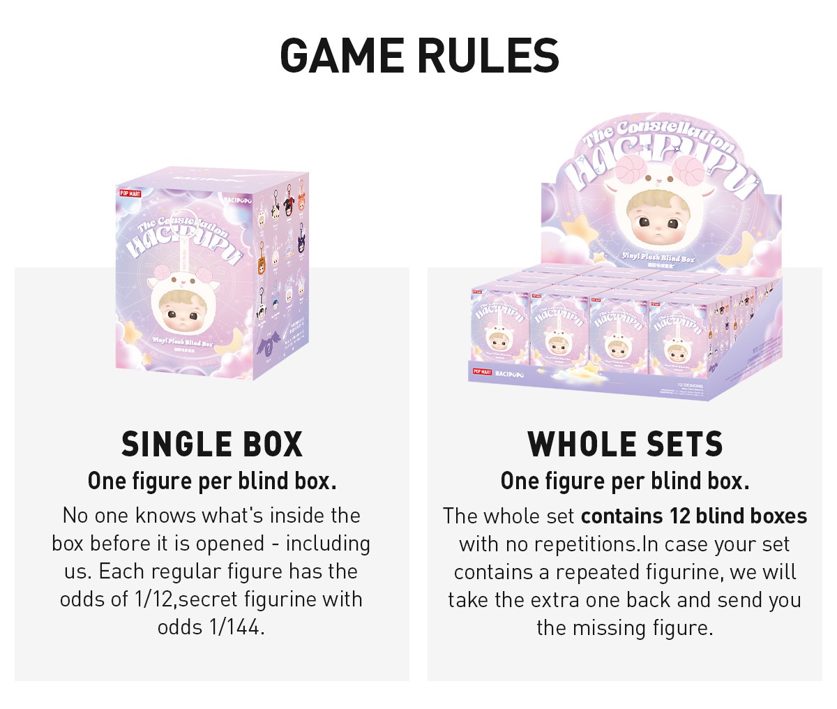 HACIPUPU — The Constellation Vinyl Plush Blind Box | POP MART — official detail