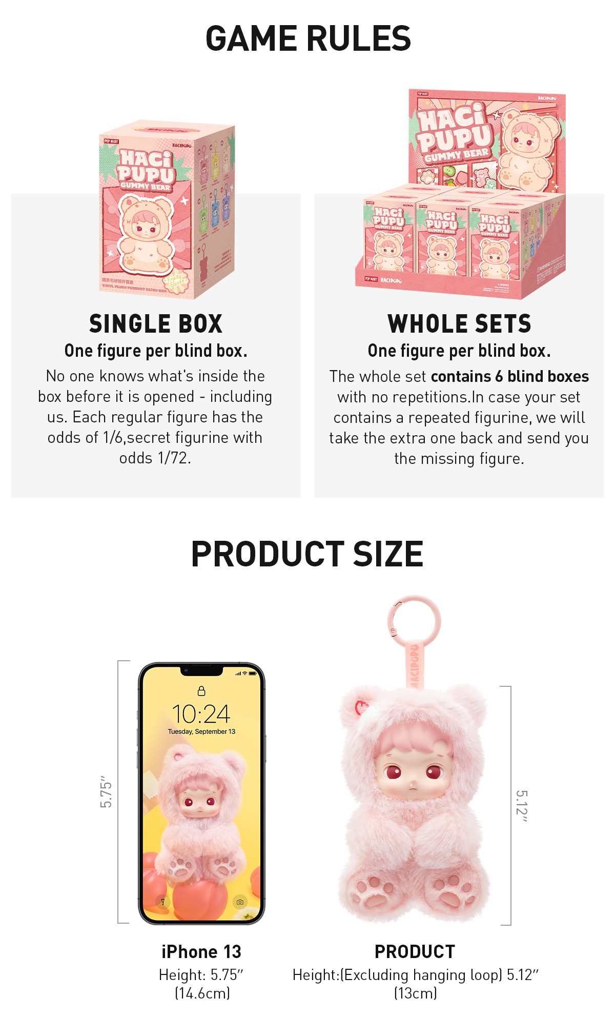 HACIPUPU — Gummy Bear Vinyl Plush Pendant Blind Box | POP MART — official detail