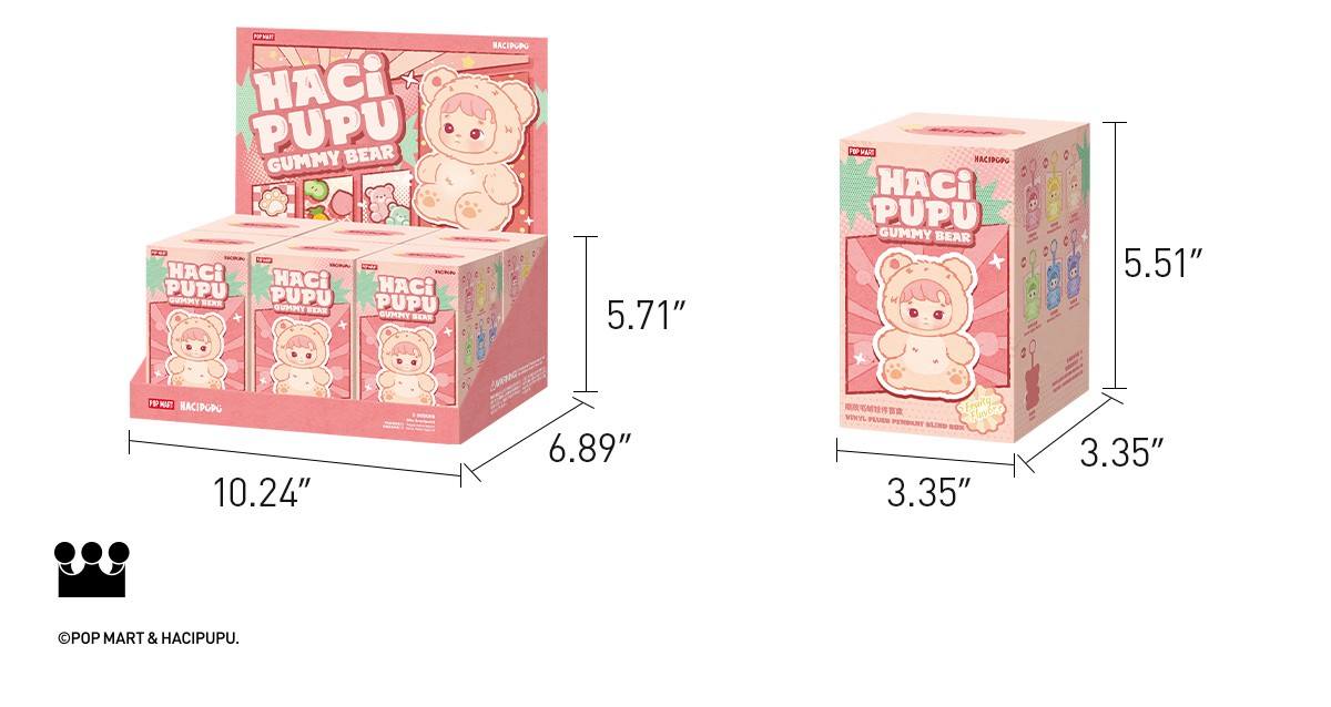 HACIPUPU — Gummy Bear Vinyl Plush Pendant Blind Box | POP MART — official detail