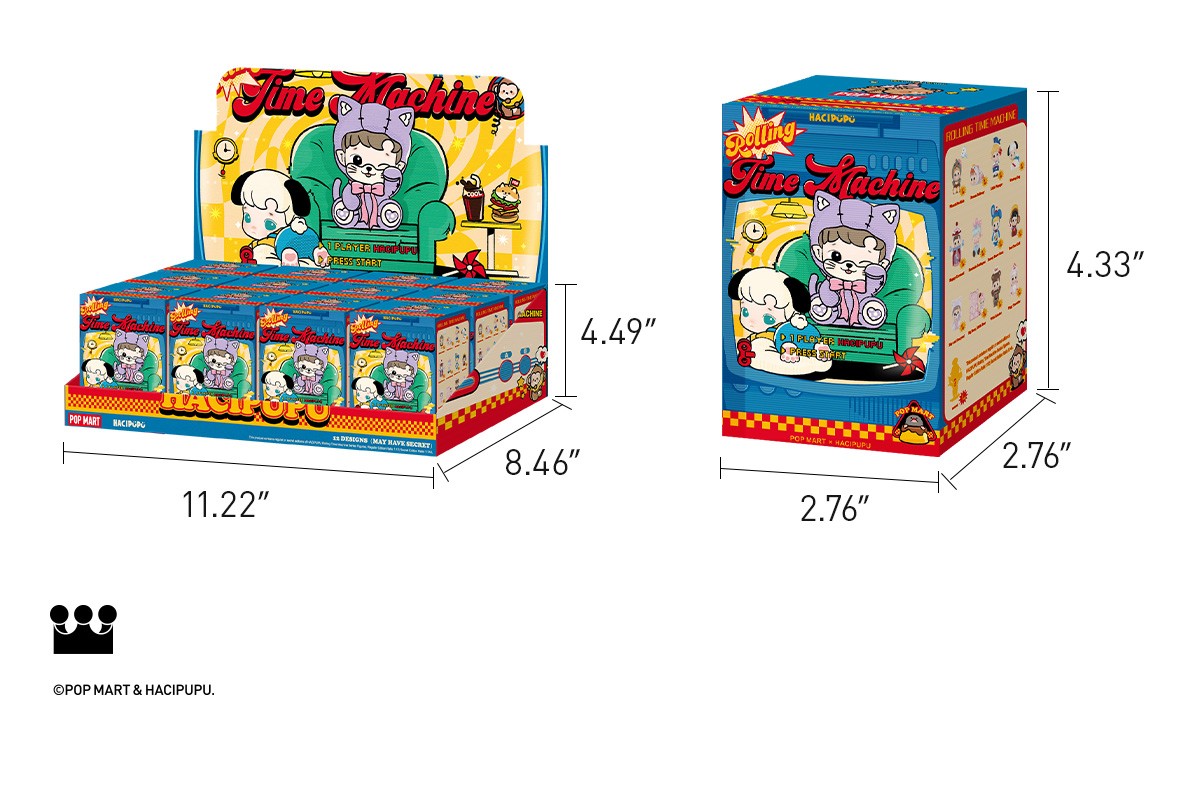 HACIPUPU — Rolling Time Machine Figures Blind Box | POP MART — official detail