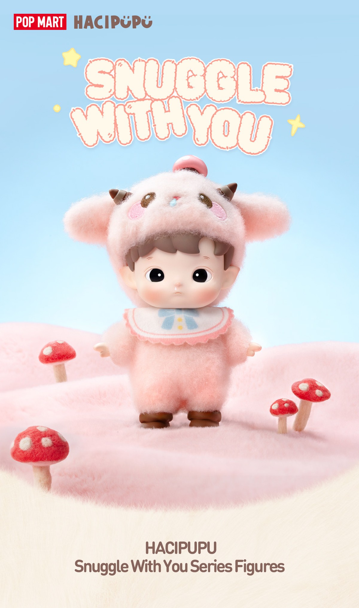 HACIPUPU — Snuggle With You Figures Blind Box | POP MART — official detail