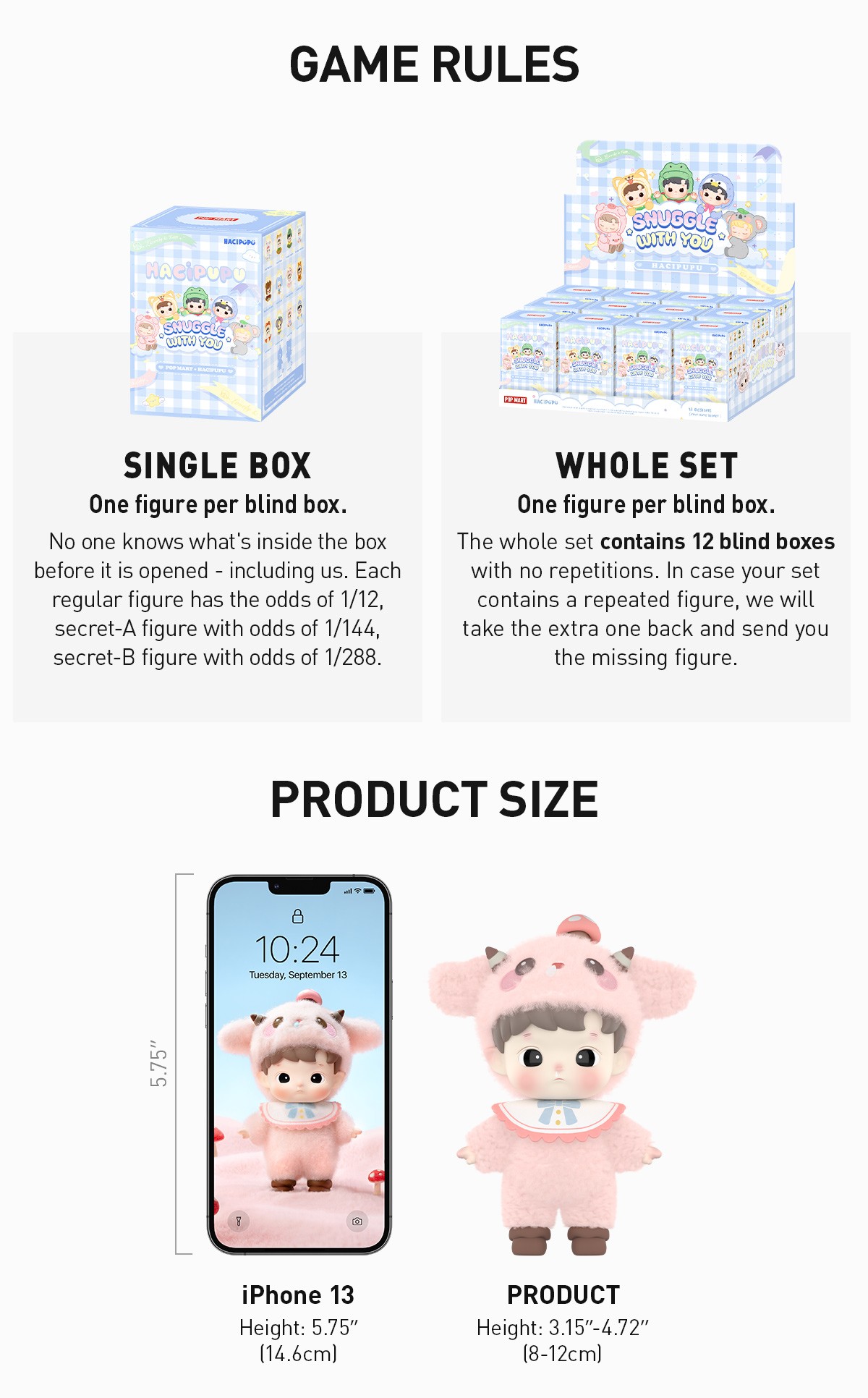 HACIPUPU — Snuggle With You Figures Blind Box | POP MART — official detail