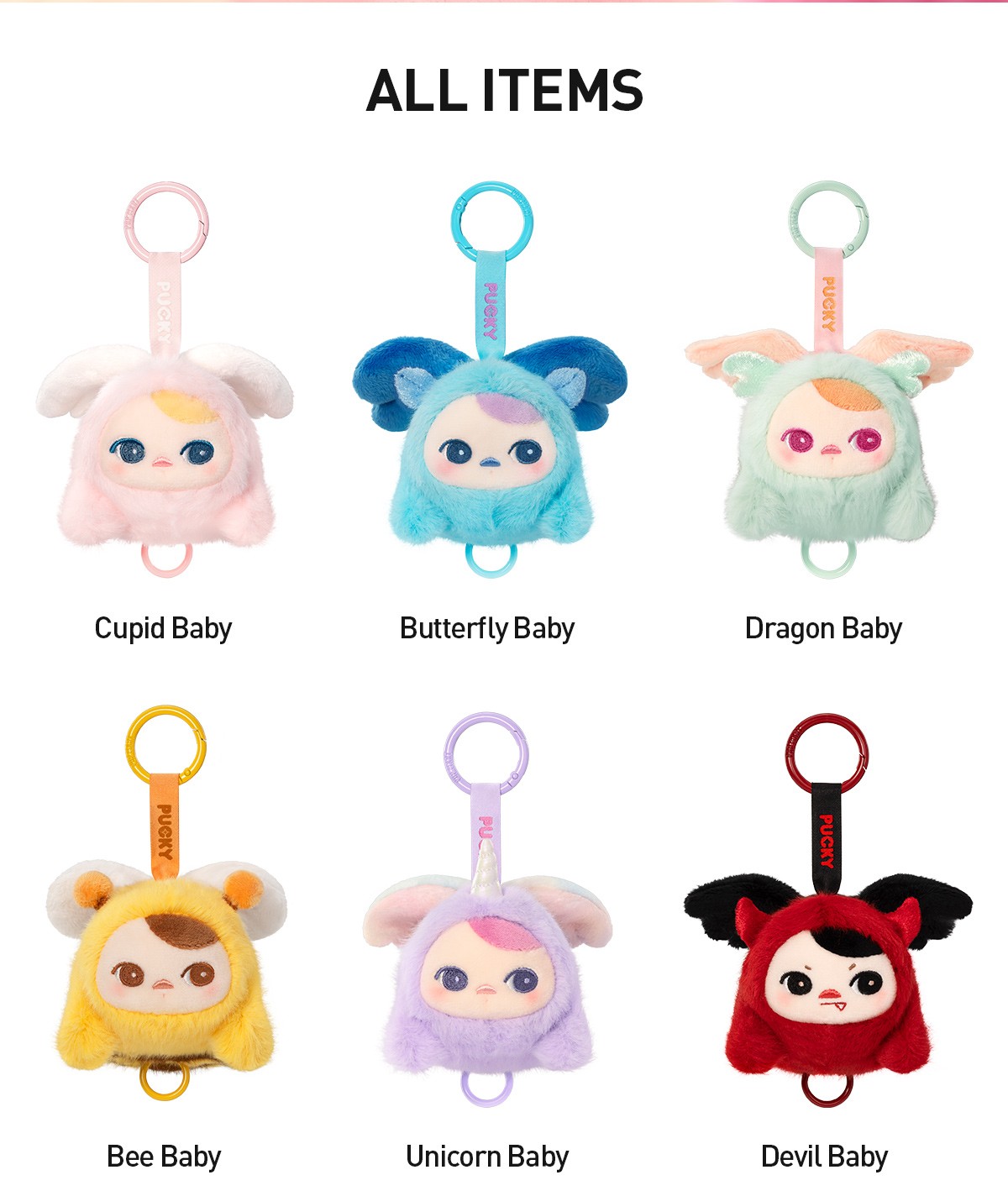 PUCKY — Flying Babies Plush Pendant Blind Box | POP MART — official detail