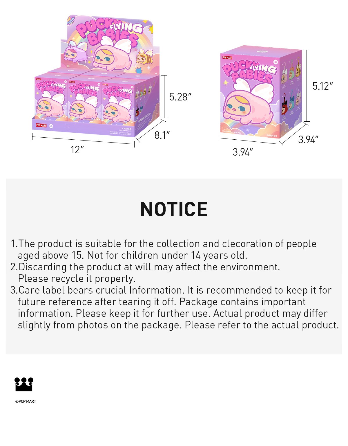 PUCKY — Flying Babies Plush Pendant Blind Box | POP MART — official detail