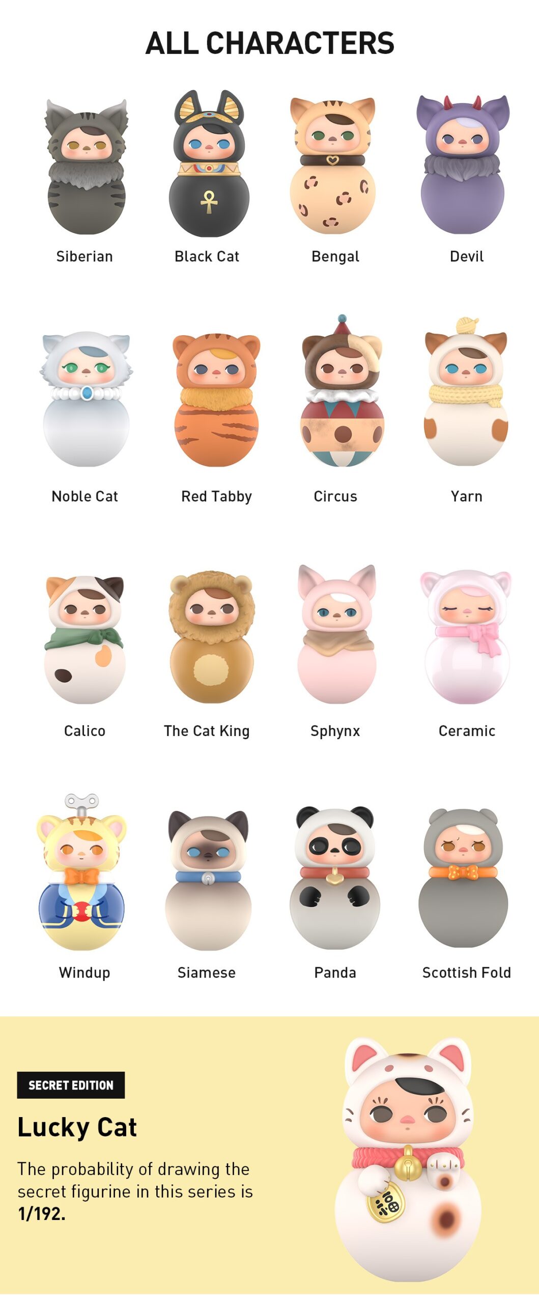 PUCKY — Roly-Poly Kitty Figures Blind Box | POP MART — official detail