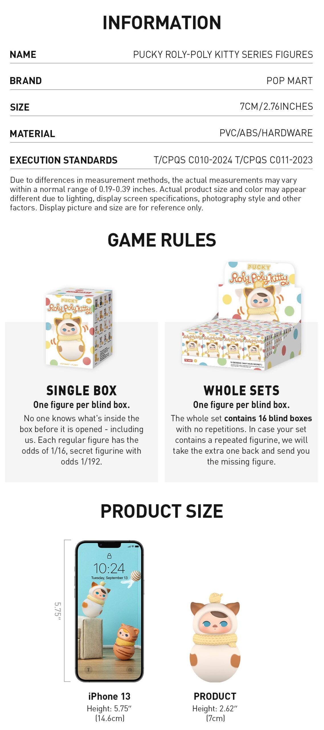 PUCKY — Roly-Poly Kitty Figures Blind Box | POP MART — official detail