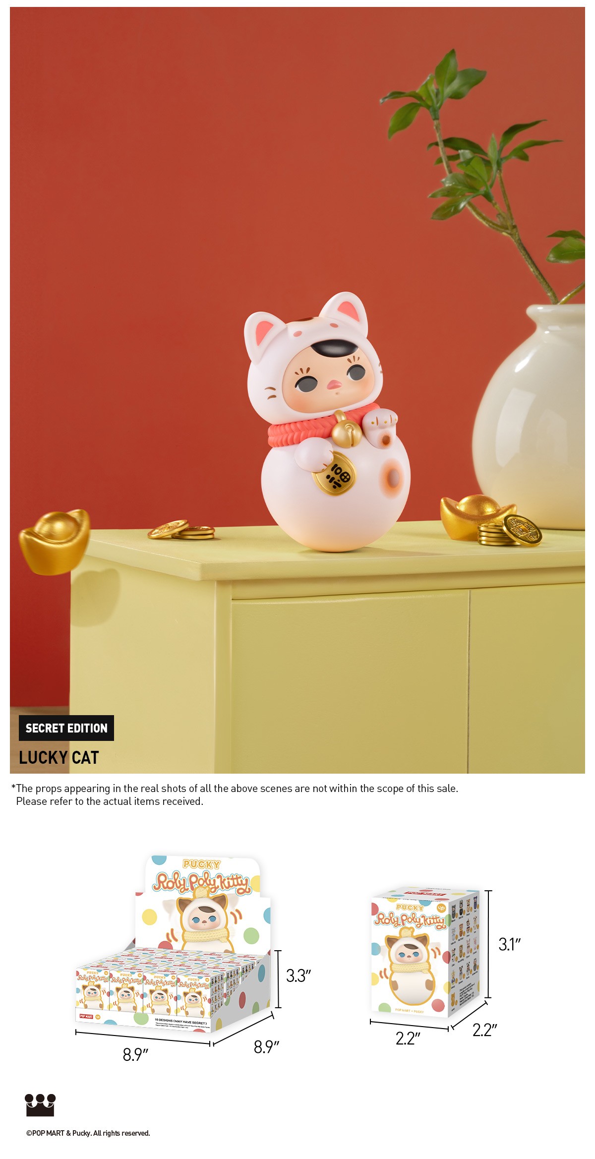 PUCKY — Roly-Poly Kitty Figures Blind Box | POP MART — official detail