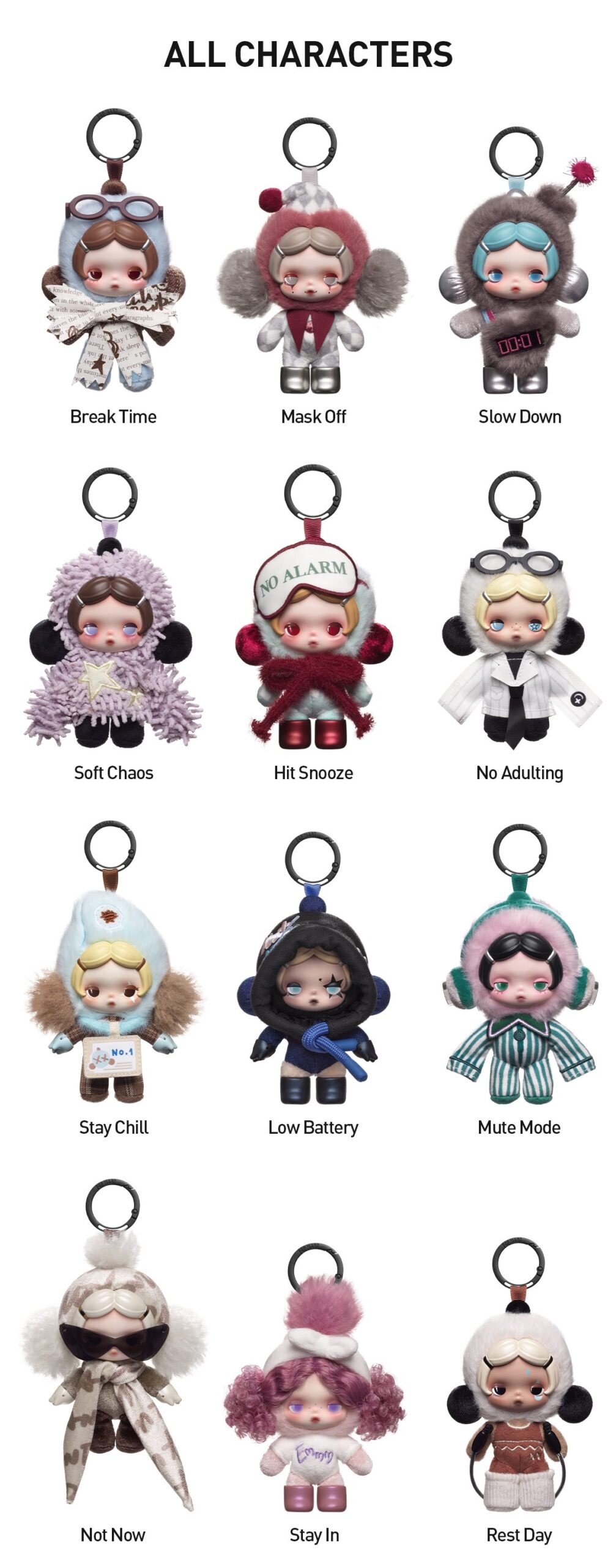 SKULLPANDA — Off Mode Plush Doll Pendant Blind Box | POP MART — official detail
