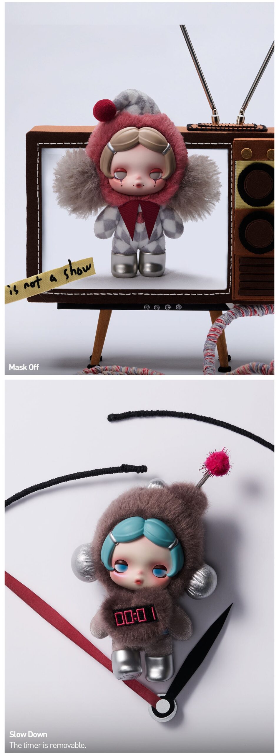 SKULLPANDA — Off Mode Plush Doll Pendant Blind Box | POP MART — official detail
