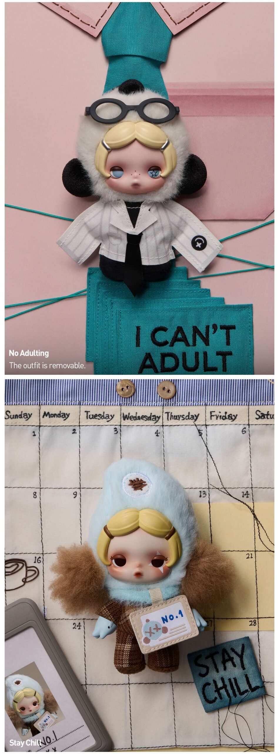 SKULLPANDA — Off Mode Plush Doll Pendant Blind Box | POP MART — official detail
