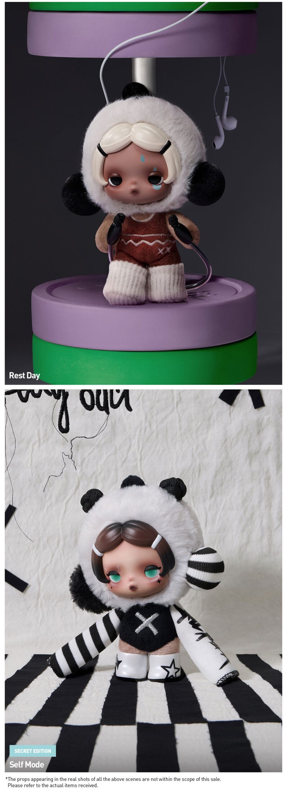 SKULLPANDA — Off Mode Plush Doll Pendant Blind Box | POP MART — official detail