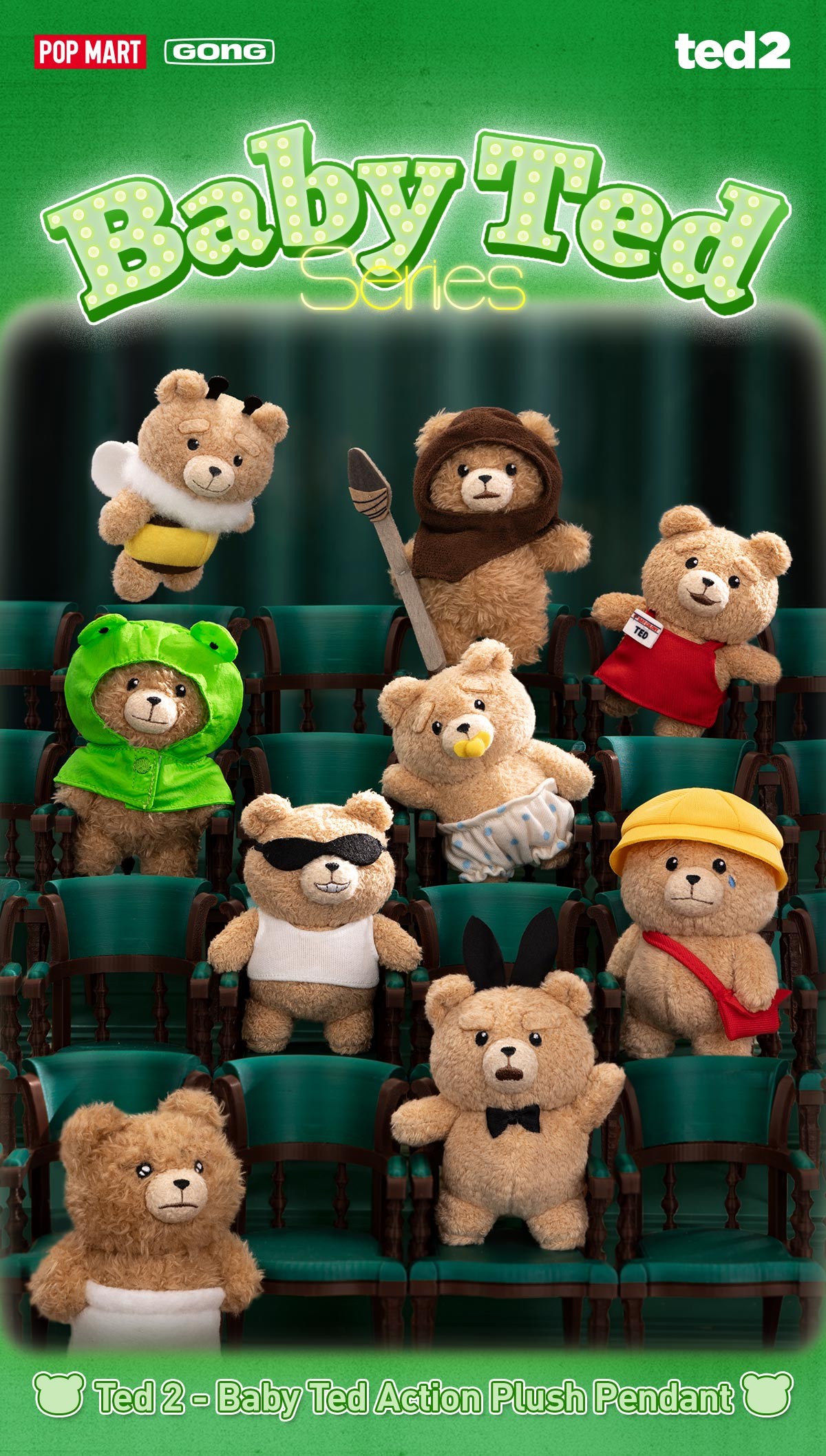 Ted 2 — Baby Ted Action Plush Pendant Blind Box | POP MART — official detail