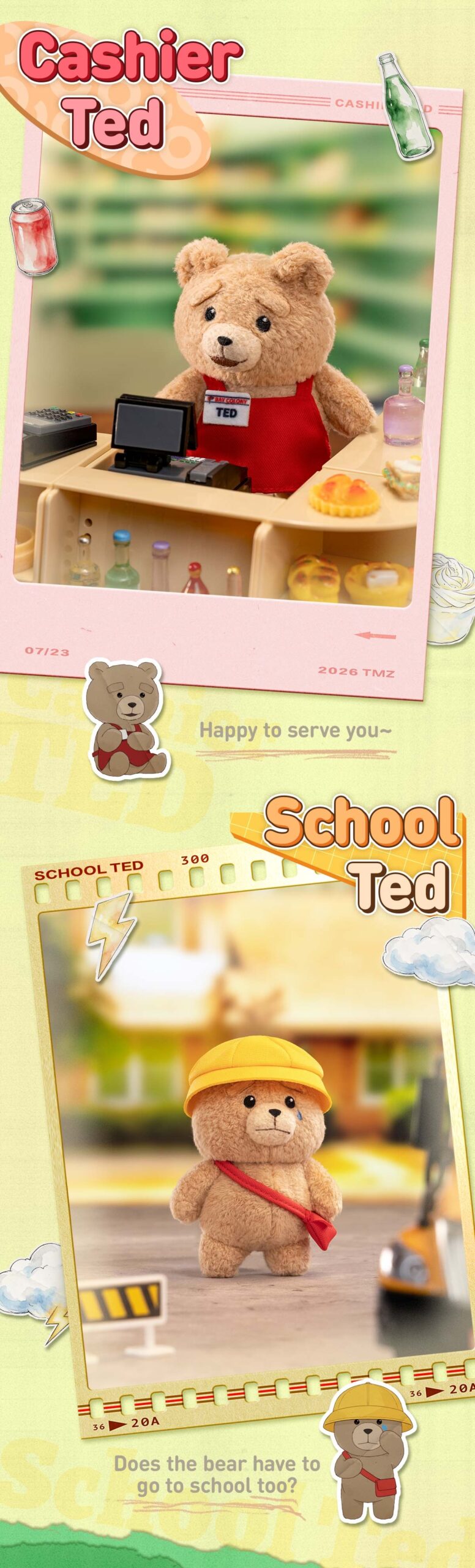 Ted 2 — Baby Ted Action Plush Pendant Blind Box | POP MART — official detail