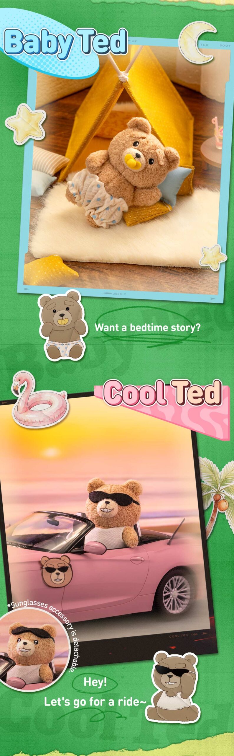 Ted 2 — Baby Ted Action Plush Pendant Blind Box | POP MART — official detail