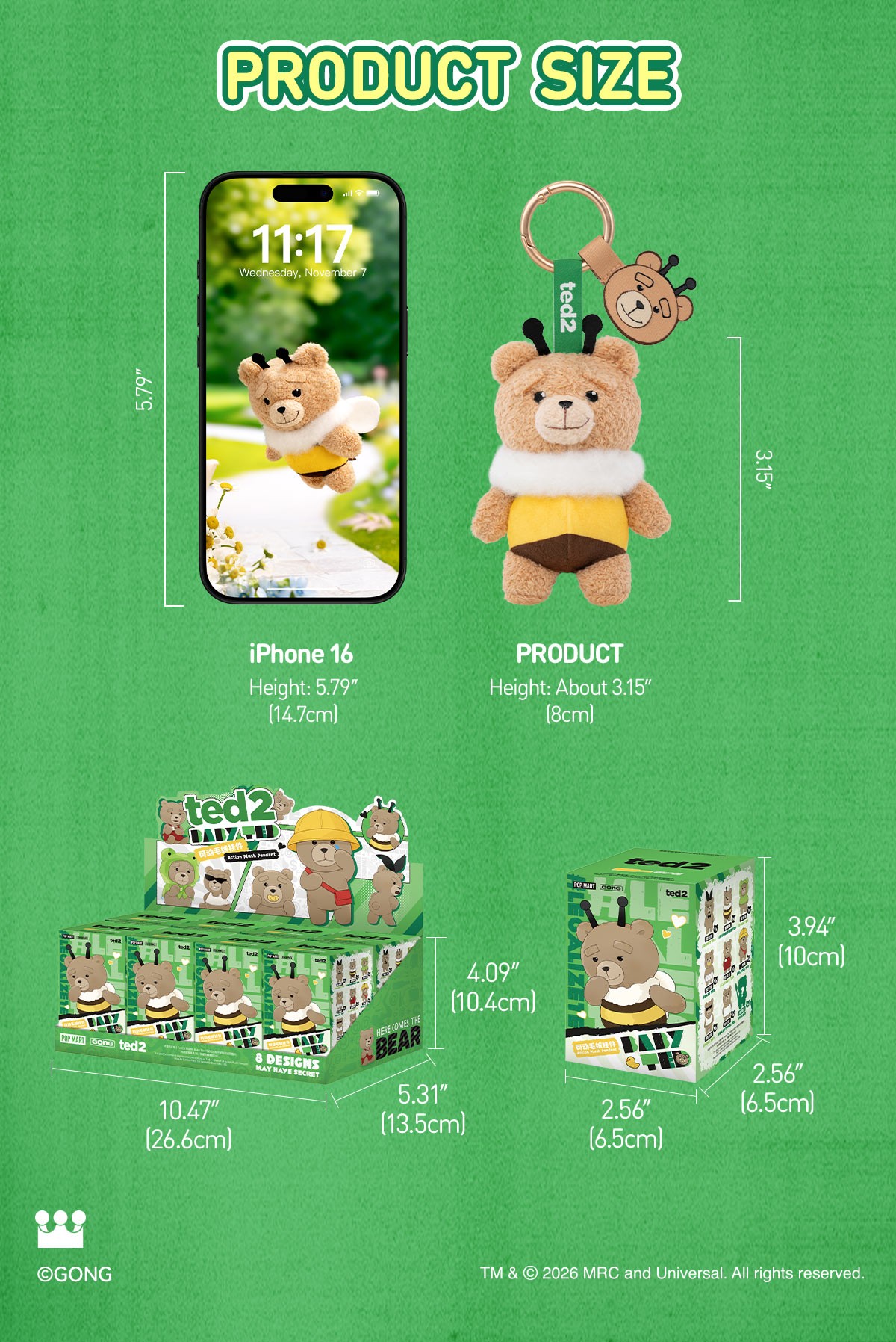 Ted 2 — Baby Ted Action Plush Pendant Blind Box | POP MART — official detail
