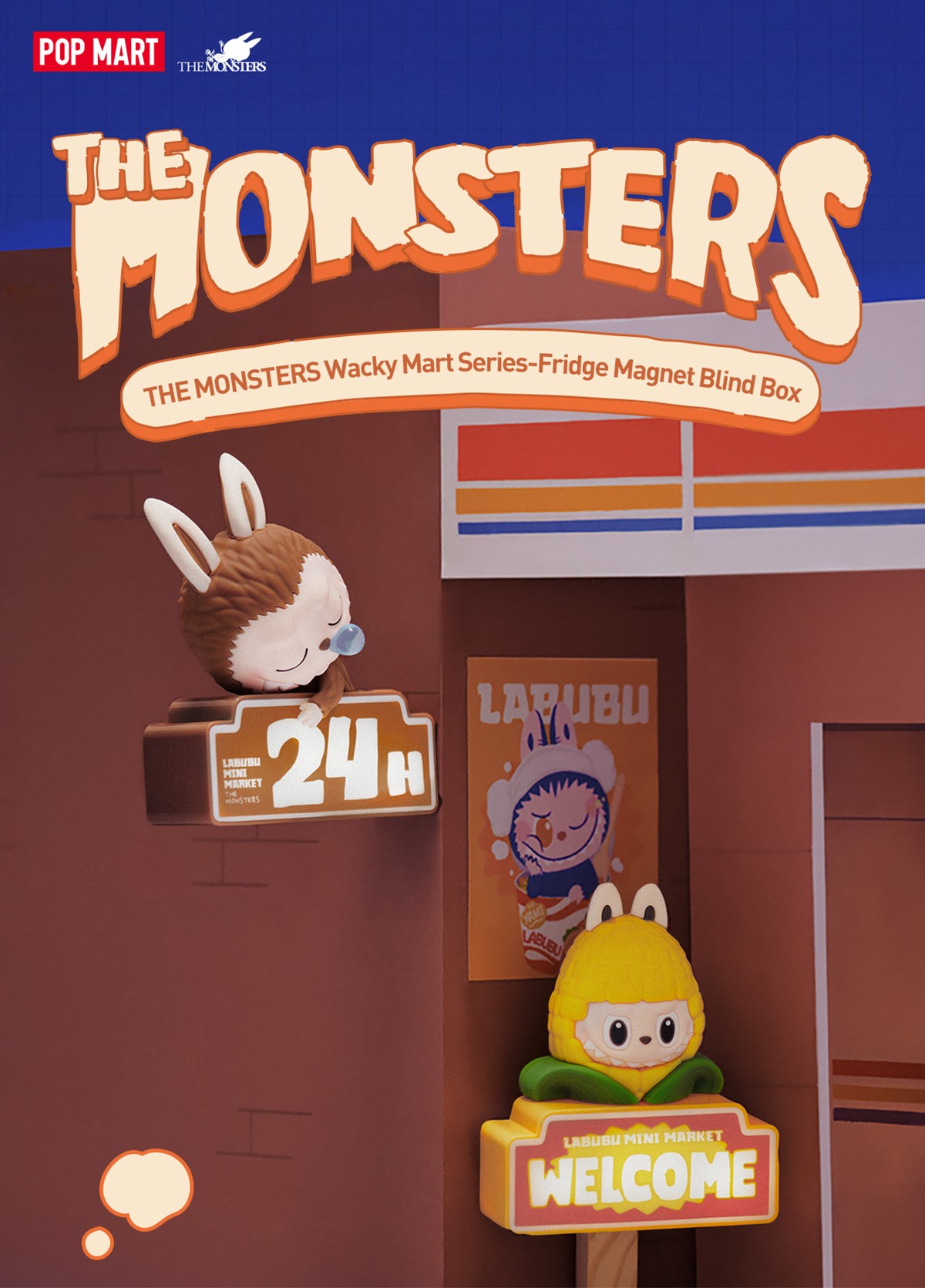 THE MONSTERS — Wacky Mart Fridge Magnet Blind Box | POP MART — official detail