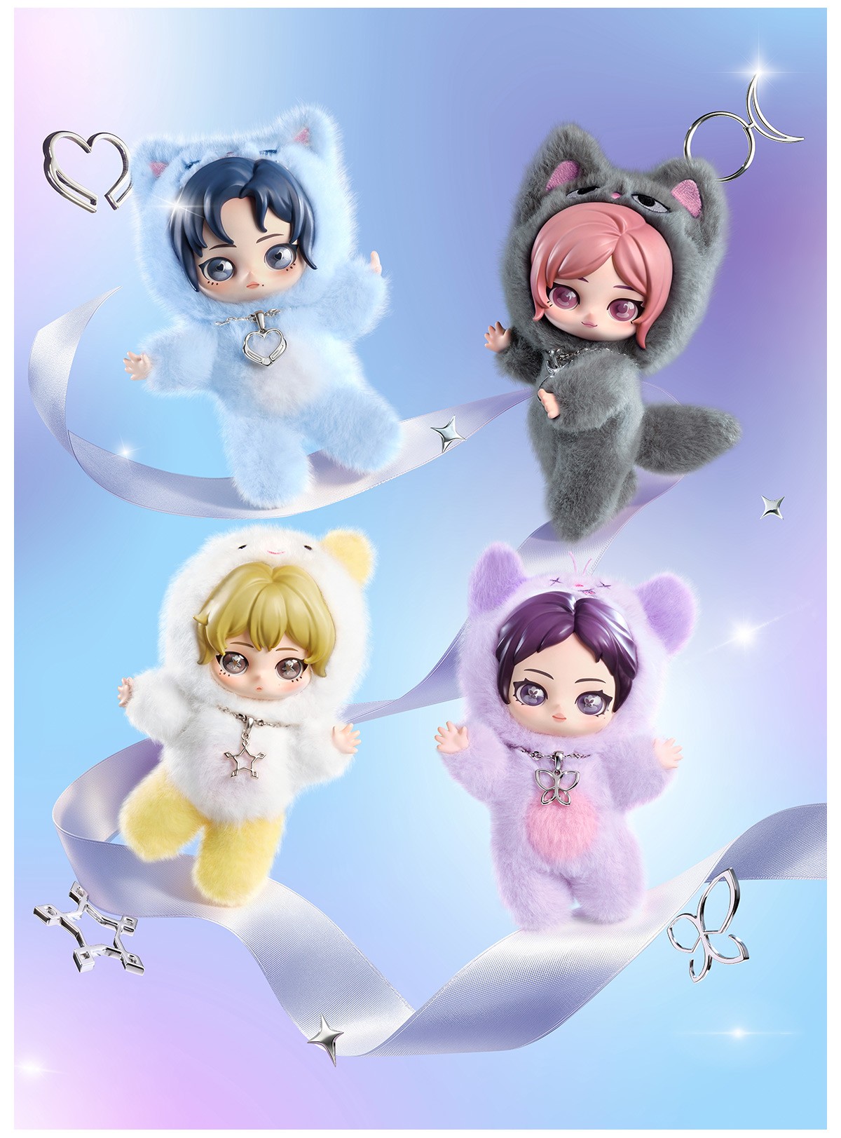 aespa — Fluffy Club Vinyl Plush Doll Pendant Blind Box | POP MART — official detail
