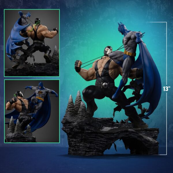 Batman vs Bane exclusive 1:10 Art Scale Statue by Iron Studios — official photo 3