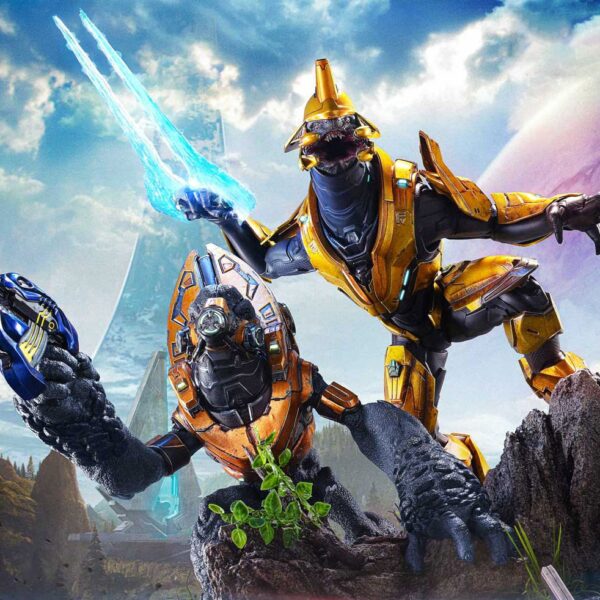 Elite Zealot & Grunt Minor: Covenant Assault Quarter Scale Statue by Prime 1 Studio — official photo 2 Elite Zealot & Grunt Minor: Covenant Assault Quarter Scale Statue by Prime 1 Studio — official photo 2