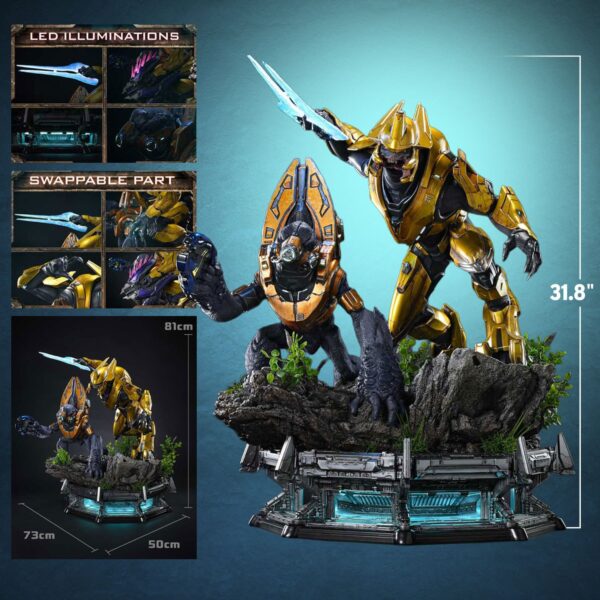 Elite Zealot & Grunt Minor: Covenant Assault Quarter Scale Statue by Prime 1 Studio — official photo 3 Elite Zealot & Grunt Minor: Covenant Assault Quarter Scale Statue by Prime 1 Studio — official photo 3