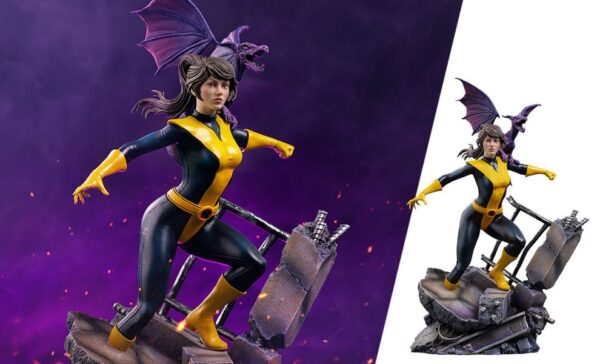 Kitty Pryde & Lockheed 1:10 Scale Statue by Iron Studios — official photo 1