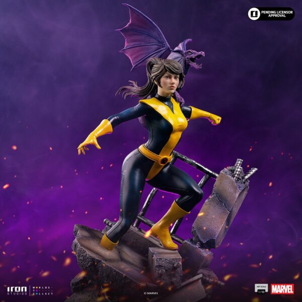Kitty Pryde & Lockheed 1:10 Scale Statue by Iron Studios — official photo 2