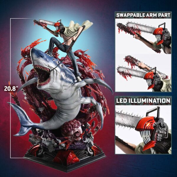 Chainsaw Man & Beam (Bonus Version) Statue by Prime 1 Studio — official photo 3 Chainsaw Man & Beam (Bonus Version) Statue by Prime 1 Studio — official photo 3