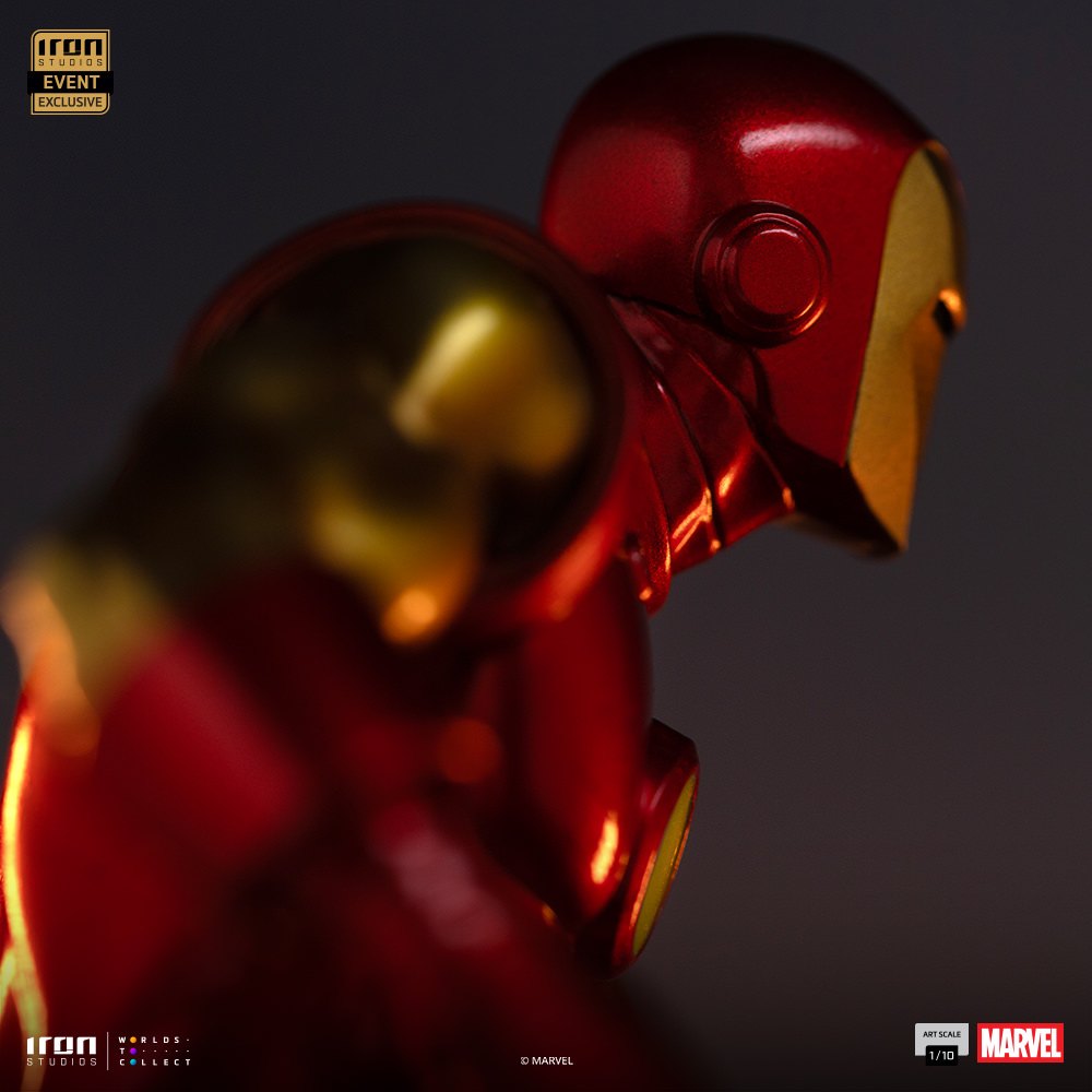 Iron Man (Metallic Comics) 1:10 Art Scale Statue by Iron Studios — official photo 7