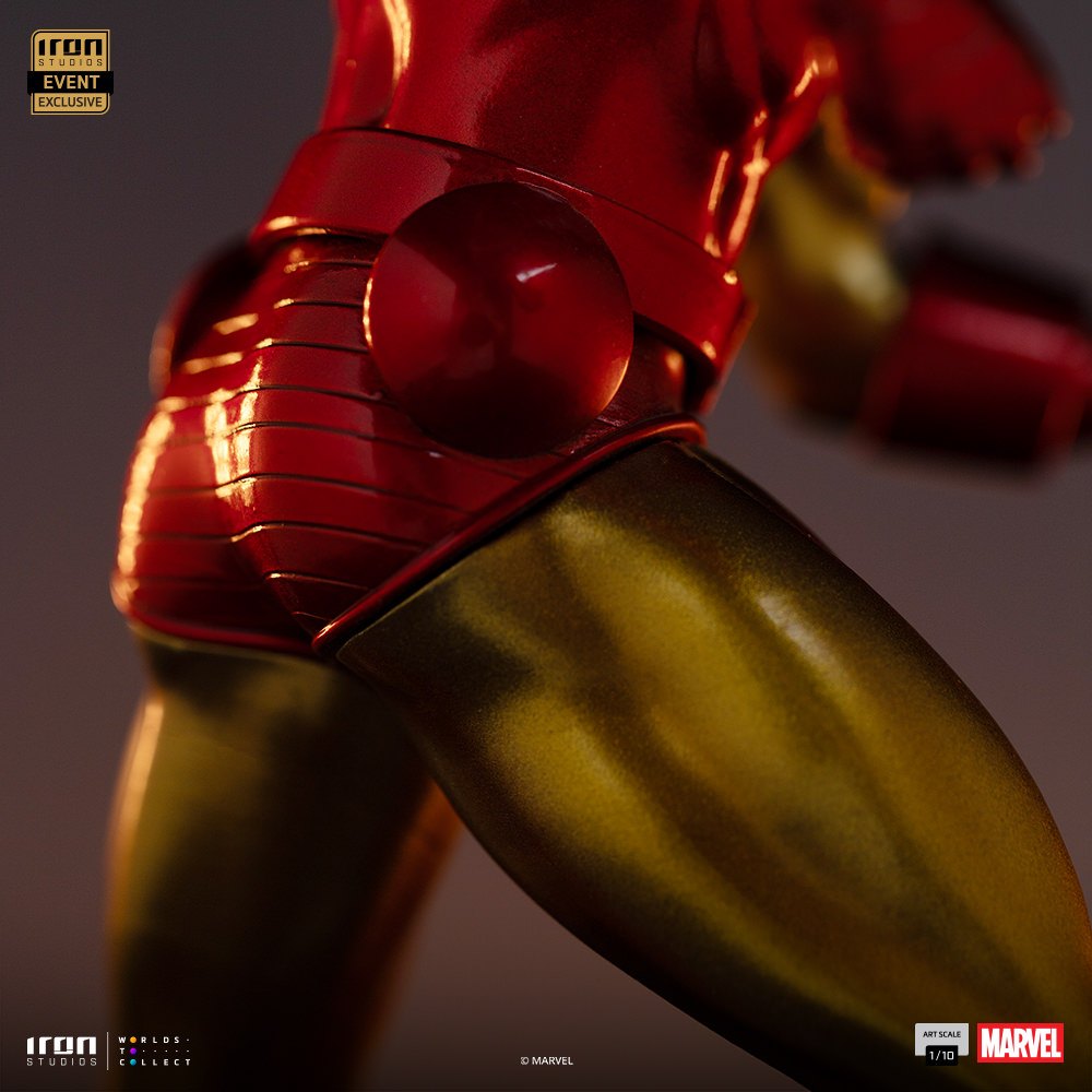 Iron Man (Metallic Comics) 1:10 Art Scale Statue by Iron Studios — official photo 9