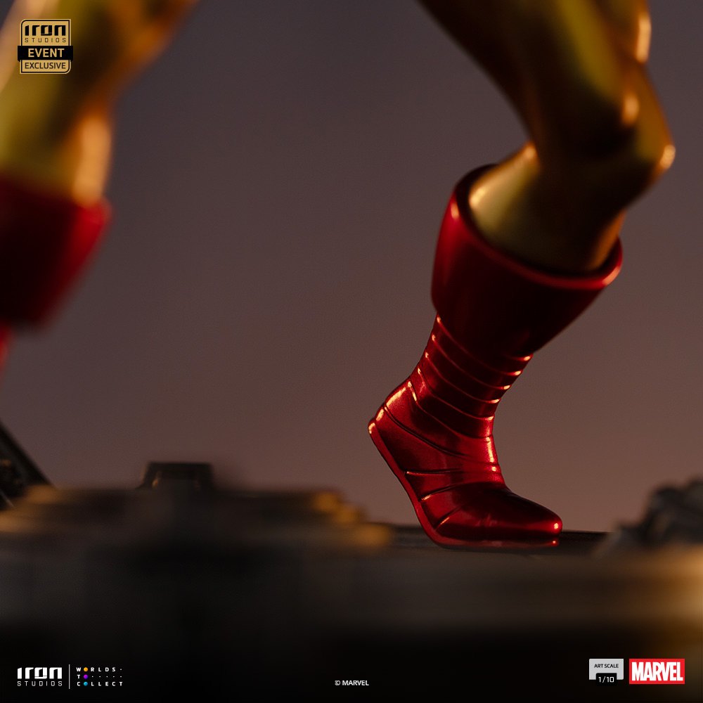 Iron Man (Metallic Comics) 1:10 Art Scale Statue by Iron Studios — official photo 10