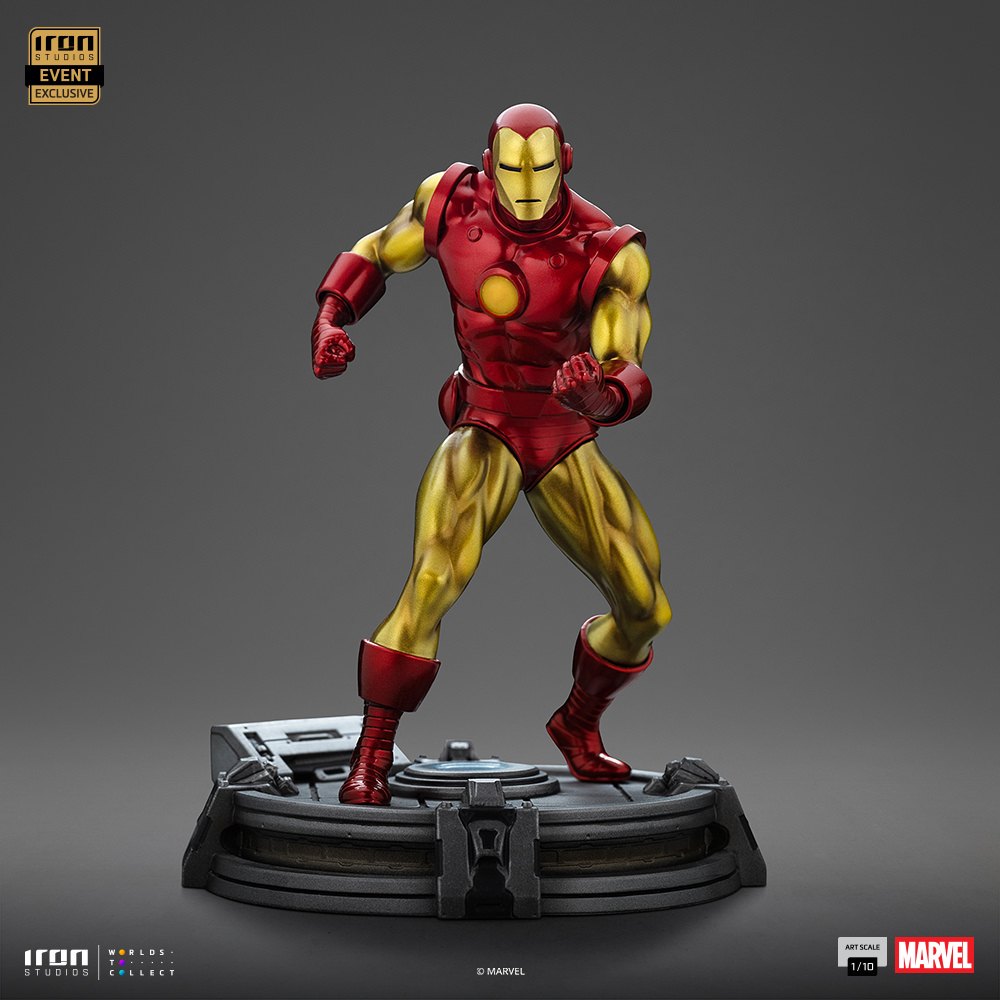 Iron Man (Metallic Comics) 1:10 Art Scale Statue by Iron Studios — official photo 11