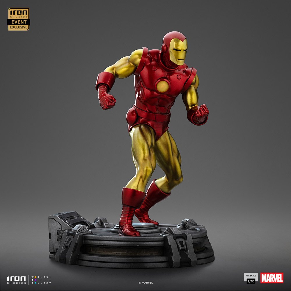 Iron Man (Metallic Comics) 1:10 Art Scale Statue by Iron Studios — official photo 12