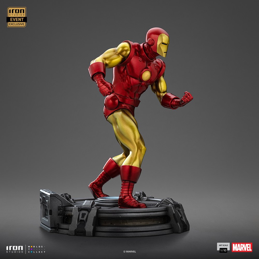 Iron Man (Metallic Comics) 1:10 Art Scale Statue by Iron Studios — official photo 13