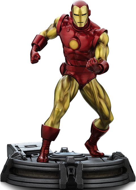 Iron Man (Metallic Comics) 1:10 Art Scale Statue by Iron Studios — official photo 16